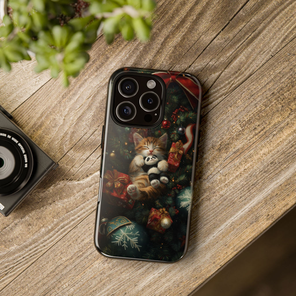 Phone Cases Cute Christmas Kitten Design