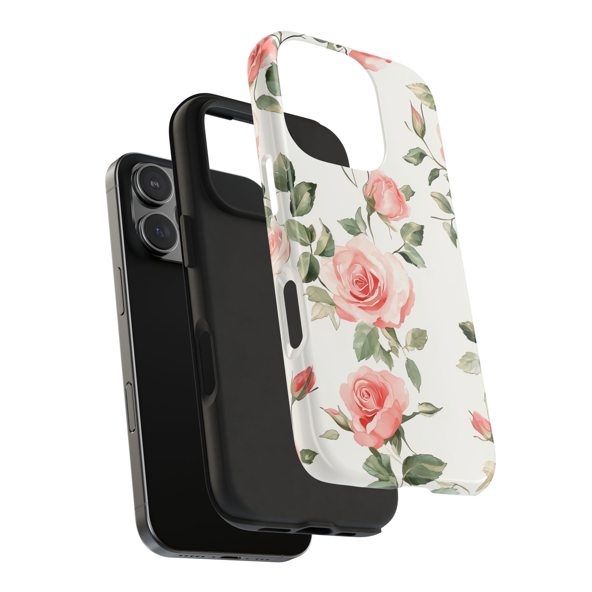 Watercolor Roses, Strong Protection for iPhone and Samsung