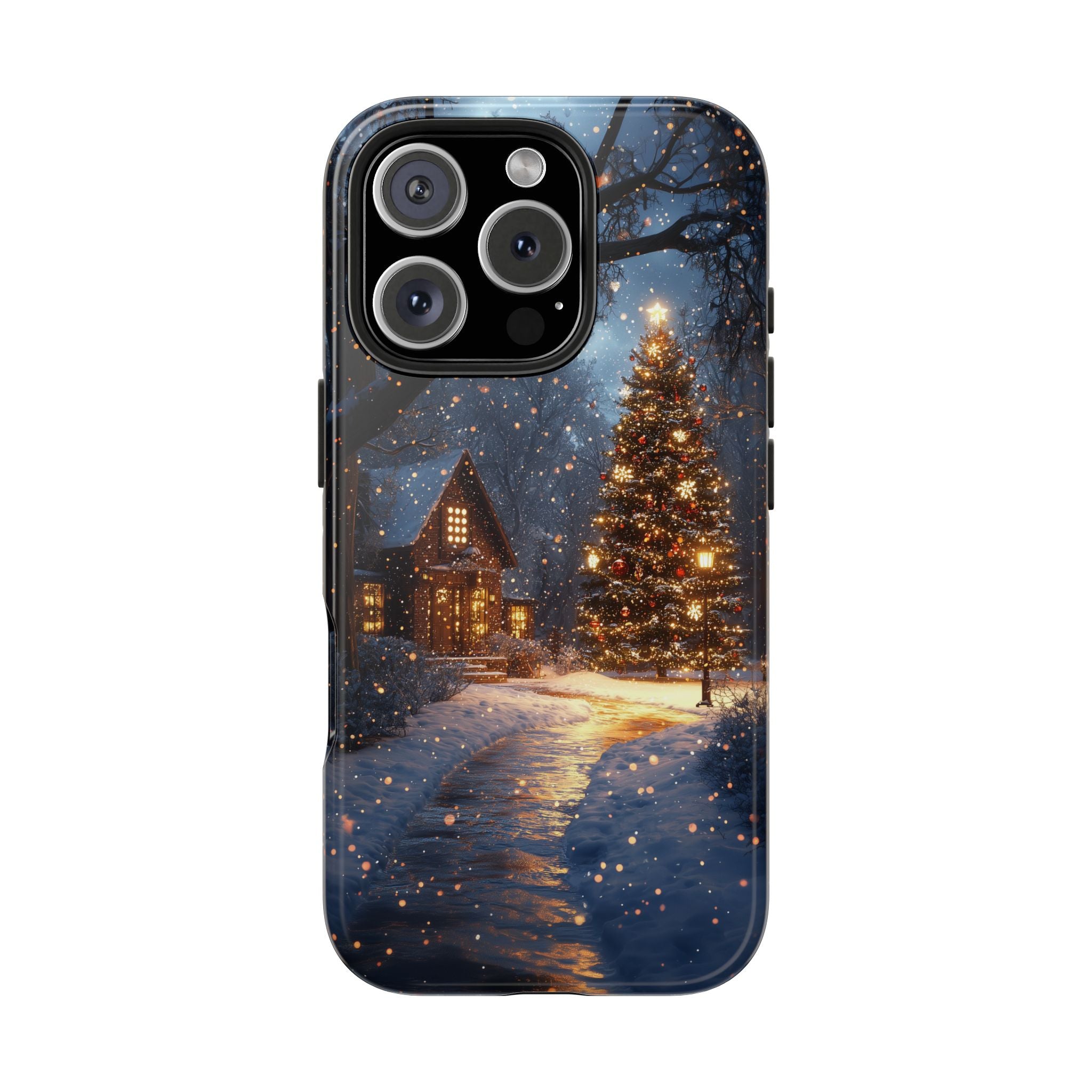 Christmas Tree in a Cottage, Strong Protection for iPhone and Samsung