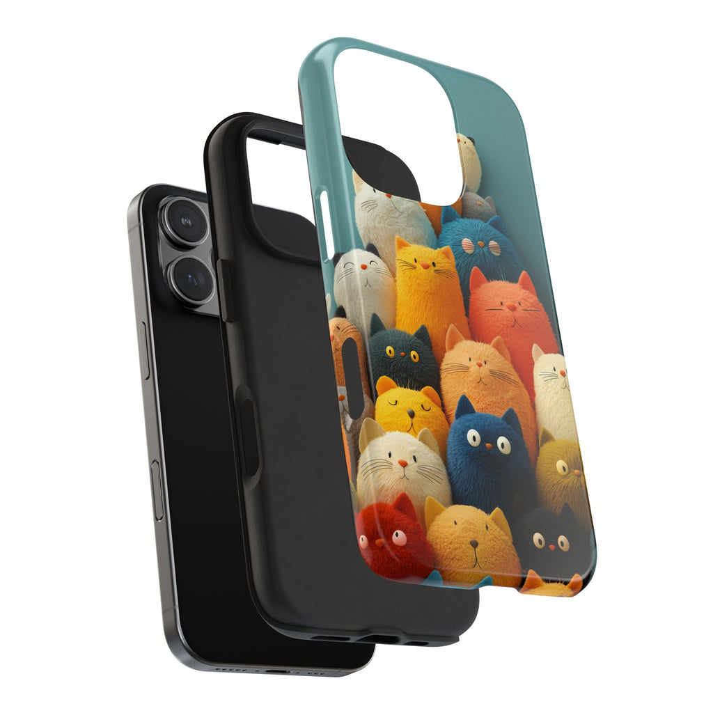 A Pile of Kittens Phone Cover Tough Case, Cotton and 3D illusion, iPhone and Samsung