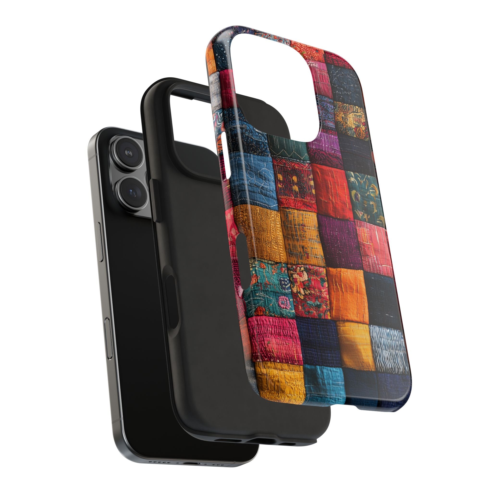 Phone Cases - Patchwork Colorful Tapistry Design