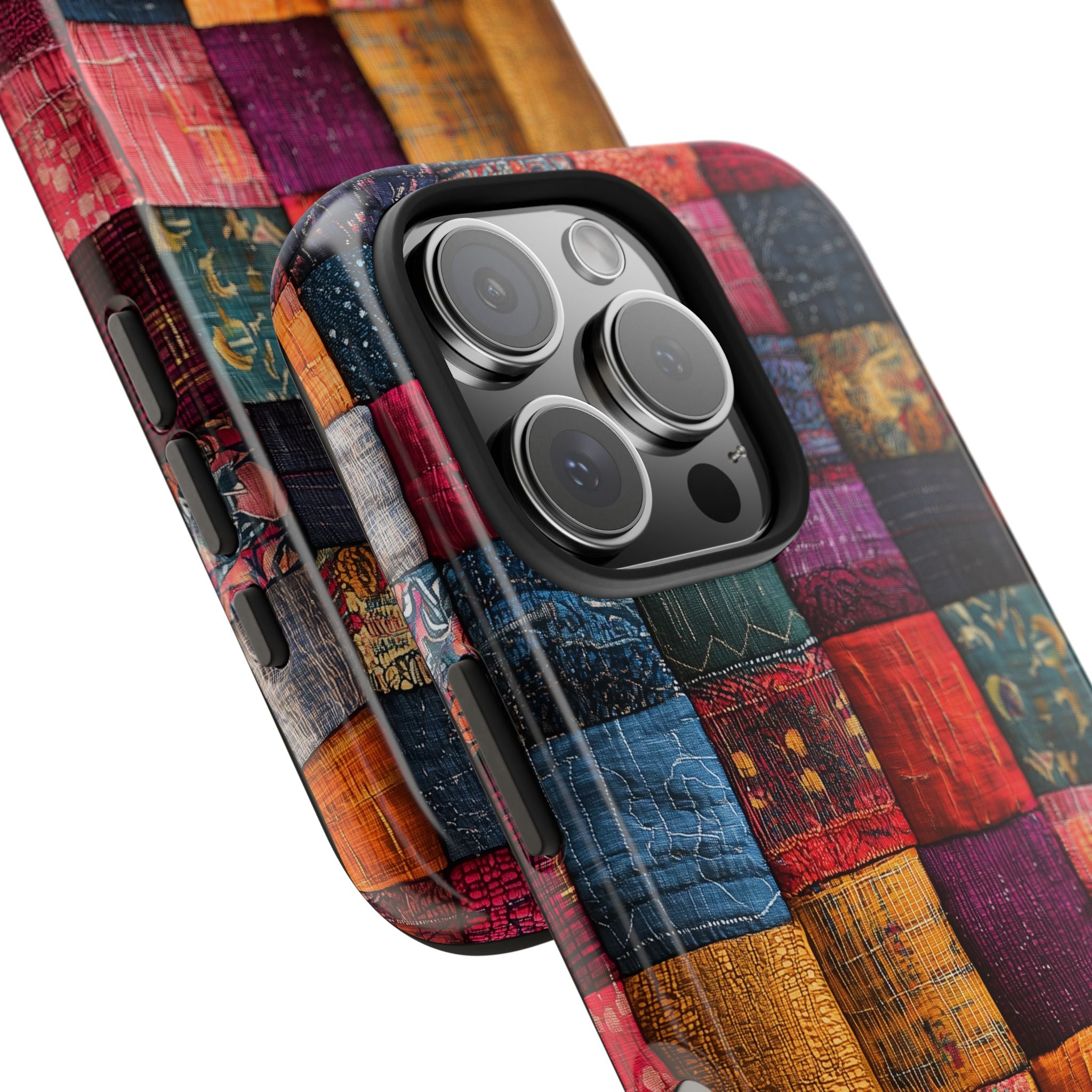Phone Cases - Patchwork Colorful Tapistry Design