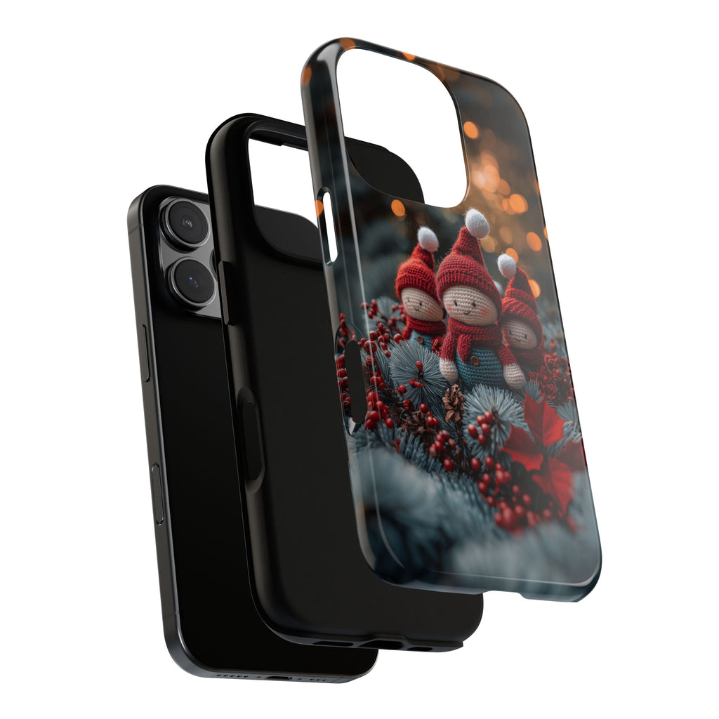 Cute Little Santa Helpers, Tough Phone Case, iPhone 16, Samsung Galaxy, and Google Pixel
