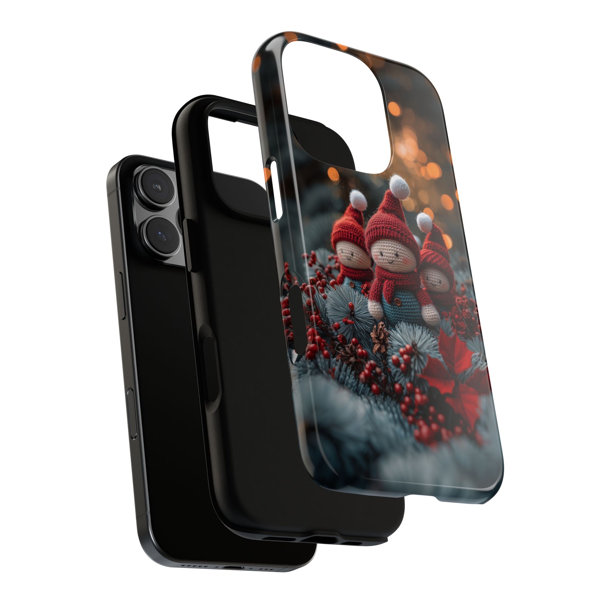 Cute Little Santa Helpers, Tough Phone Case, iPhone 16, Samsung Galaxy, and Google Pixel