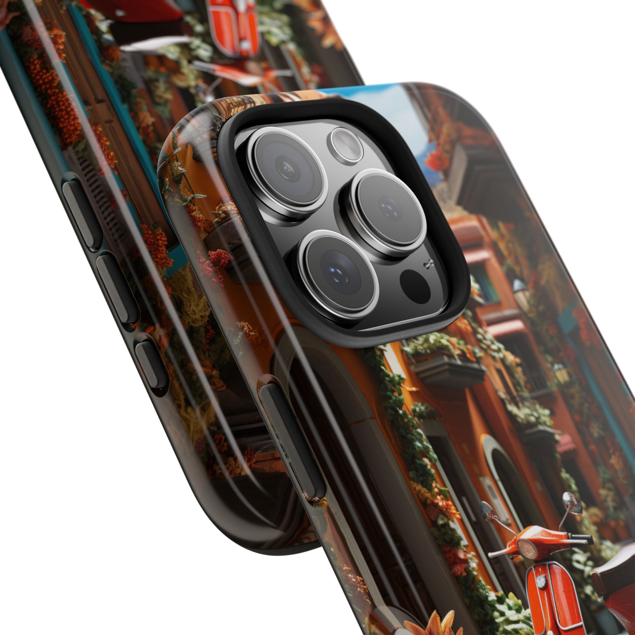 Tough Phone Case – Red Vespa Roman Nostalgia Design
